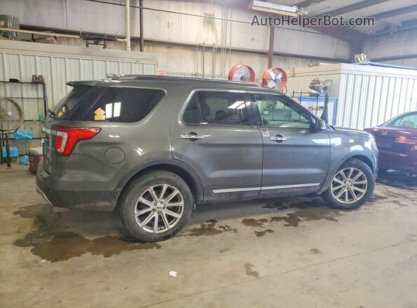 1FM5K7F89GGC90872 2016 FORD EXPLORER Gray Rear right