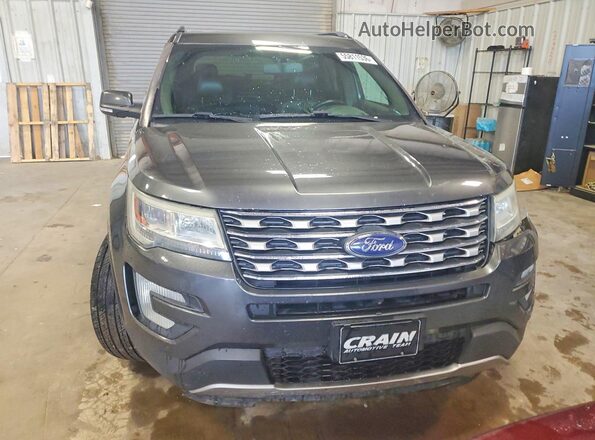 1FM5K7F89GGC90872 2016 FORD EXPLORER Gray Front view