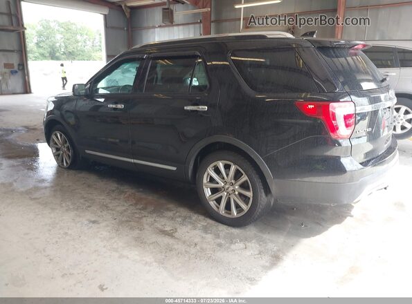 1FM5K7F89GGD15205 2016 FORD EXPLORER Black Tył lewy