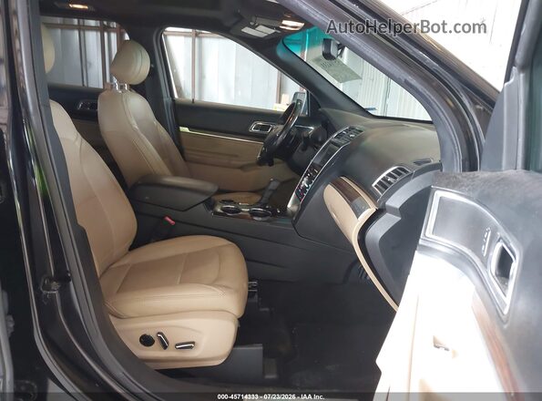 1FM5K7F89GGD15205 2016 FORD EXPLORER Black Widok wnętrza z przodu
