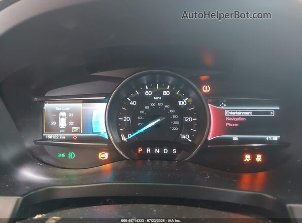 1FM5K7F89GGD15205 2016 FORD EXPLORER Black Widok tylnych siedzeń