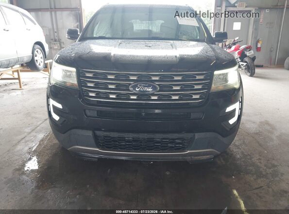 1FM5K7F89GGD15205 2016 FORD EXPLORER Black Widok zestawu wskaźników