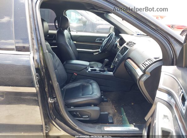 1FM5K7F89HGD22124 2017 FORD EXPLORER Black Вид салону спереду