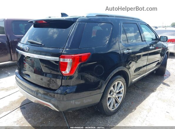 1FM5K7F89HGD22124 2017 FORD EXPLORER Black Задня права чверть