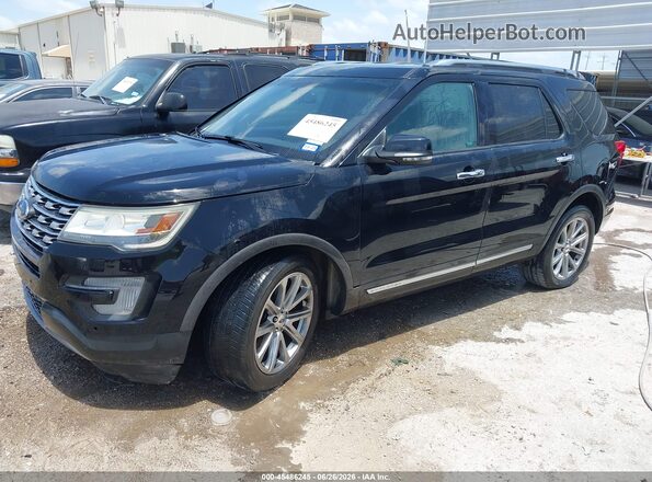 1FM5K7F89HGD22124 2017 FORD EXPLORER Black Передня ліва чверть