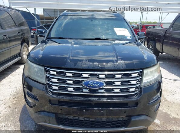 1FM5K7F89HGD22124 2017 FORD EXPLORER Black Вид щитка приладів