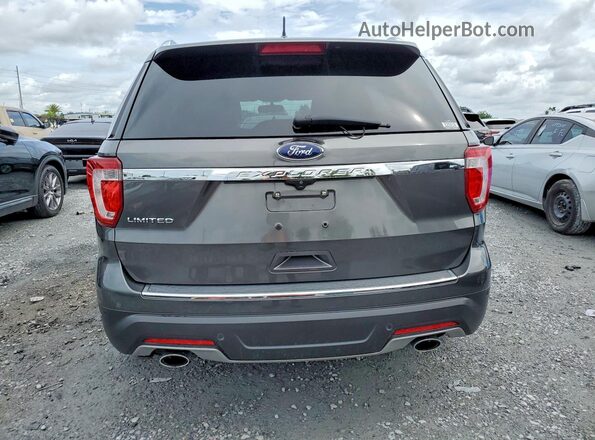 1FM5K7F89JGA69800 2018 FORD EXPLORER Черный Вид сзади