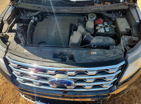 1FM5K7F8XGGC14268 2016 FORD EXPLORER Black Vista del compartimento del motor