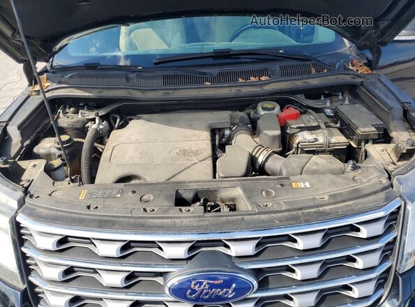 1FM5K7F8XGGC91352 2016 FORD EXPLORER Black Vista interior trasera