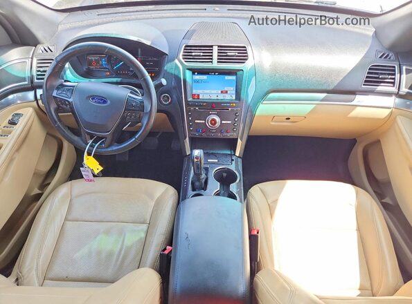 1FM5K7F8XHGA84235 2017 FORD EXPLORER White Widok deski rozdzielczej