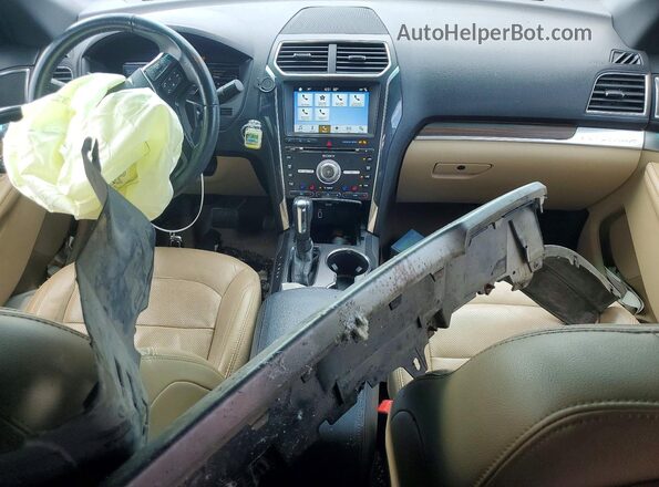 1FM5K7F8XHGE33023 2017 FORD EXPLORER Белый Вид панели приборов