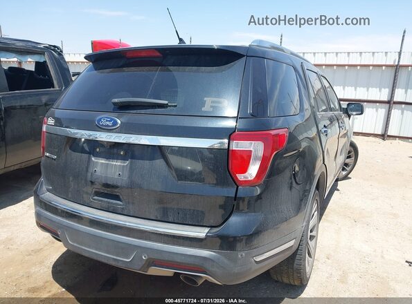 1FM5K7F8XJGA82183 2018 FORD EXPLORER Black Trasero derecho
