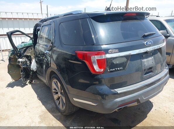 1FM5K7F8XJGA82183 2018 FORD EXPLORER Black Trasero izquierdo