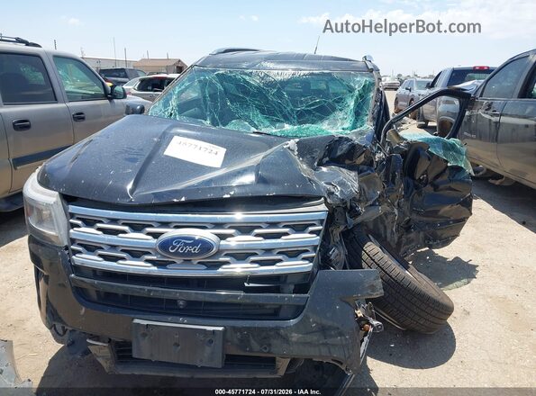1FM5K7F8XJGA82183 2018 FORD EXPLORER Black Vista frontal