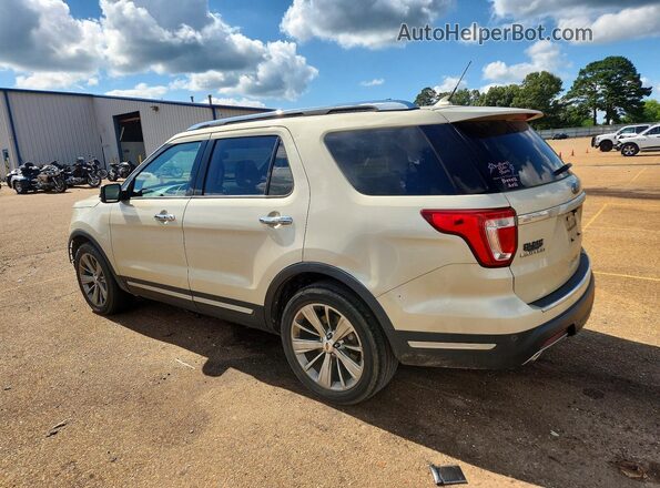 1FM5K7F8XJGB07972 2018 FORD EXPLORER Cream Trasero izquierdo