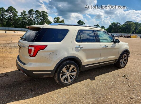 1FM5K7F8XJGB07972 2018 FORD EXPLORER Cream Trasero derecho