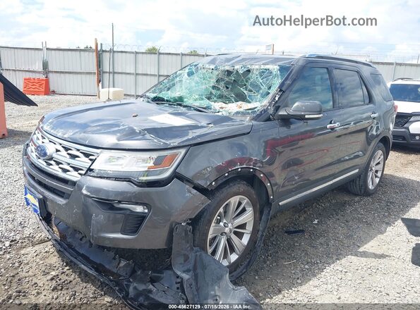 1FM5K7F8XKGA37505 2019 FORD EXPLORER Gray Դիմացի տեսք