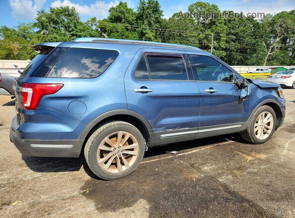 1FM5K7F8XKGA83416 2019 FORD EXPLORER Blue Rear right