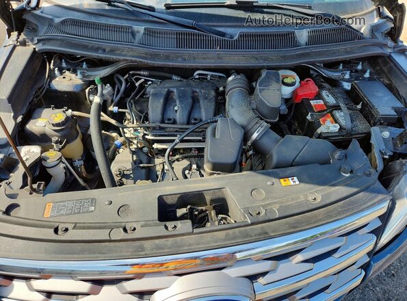 1FM5K7F8XKGA83416 2019 FORD EXPLORER Blue Engine compartment view
