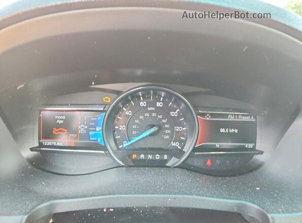 1FM5K7FH0HGC02549 2017 FORD EXPLORER Белый Вид щитка приборов
