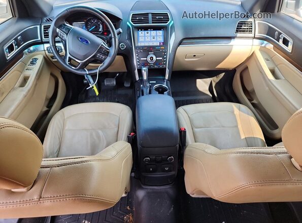 1FM5K7FH0HGC02549 2017 FORD EXPLORER Белый Вид панели приборов