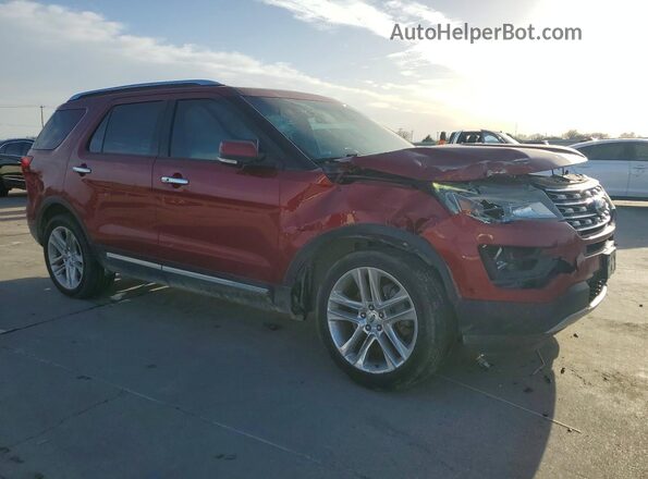1FM5K7FH3HGC05137 2017 FORD EXPLORER Burgundy Delantero derecho