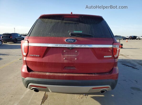 1FM5K7FH3HGC05137 2017 FORD EXPLORER Burgundy Vista trasera