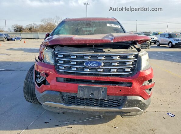 1FM5K7FH3HGC05137 2017 FORD EXPLORER Burgundy Vista frontal