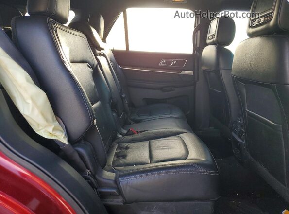 1FM5K7FH3HGC05137 2017 FORD EXPLORER Burgundy Vista interior trasera