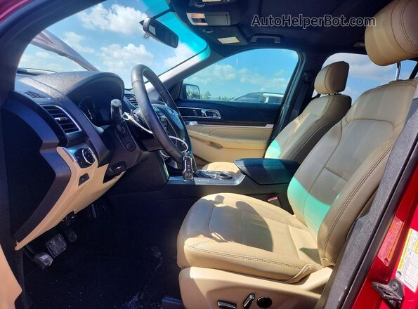 1FM5K7FH4GGC21796 2016 FORD EXPLORER Burgundy Front interior view