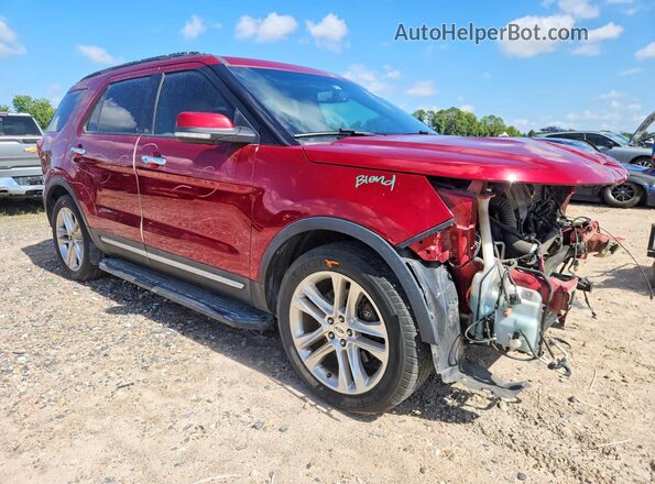 1FM5K7FH4GGC21796 2016 FORD EXPLORER Burgundy Front right