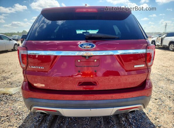 1FM5K7FH4GGC21796 2016 FORD EXPLORER Burgundy Rear view