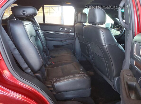 1FM5K7FH4GGD36009 2016 FORD EXPLORER Red Vista interior trasera