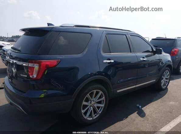 1FM5K7FH4HGC94197 2017 FORD EXPLORER Синий Задняя правая четверть