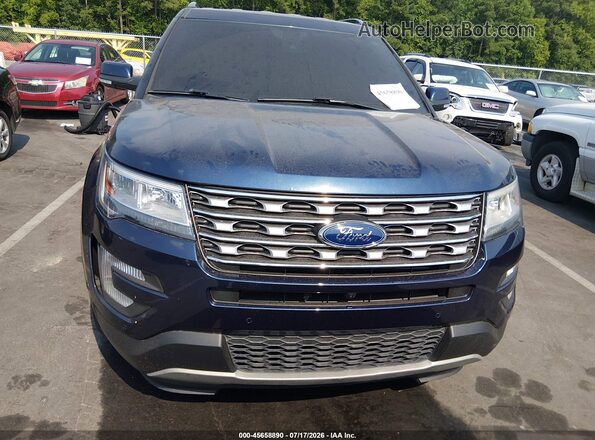 1FM5K7FH4HGC94197 2017 FORD EXPLORER Синий Вид щитка приборов