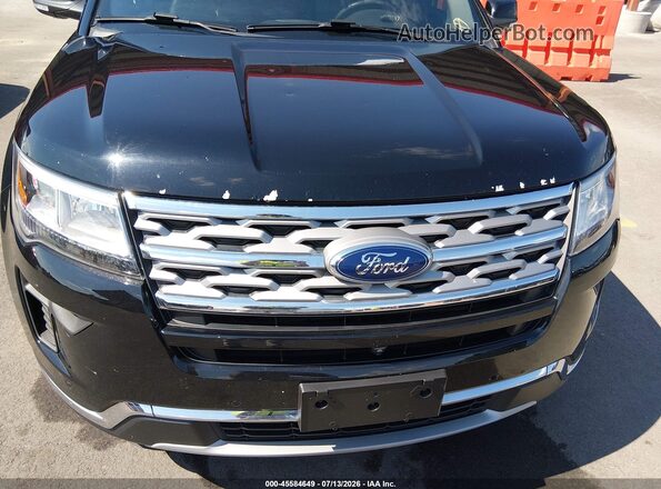 1FM5K7FH4JGC51369 2018 FORD EXPLORER Black Դիմացի տեսք