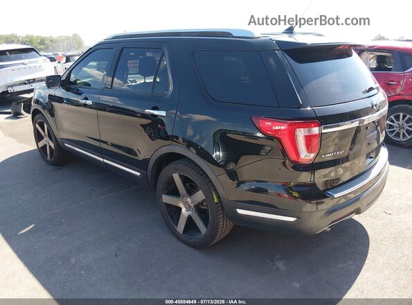 1FM5K7FH4JGC51369 2018 FORD EXPLORER Black Հետևի ձախ