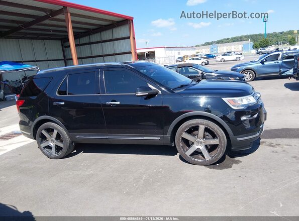 1FM5K7FH4JGC51369 2018 FORD EXPLORER Black Սալոնի հետևի տեսք