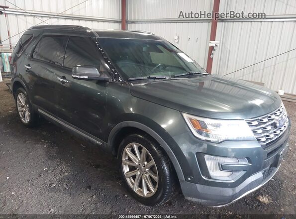1FM5K7FH5GGA69222 2016 FORD EXPLORER Green Դիմացի տեսք