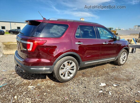 1FM5K7FH5JGC65264 2018 FORD EXPLORER Maroon Հետևի աջ