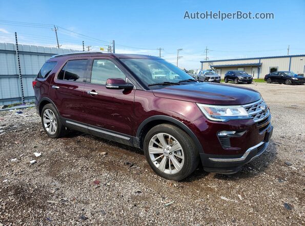 1FM5K7FH5JGC65264 2018 FORD EXPLORER Maroon Առջևի աջ