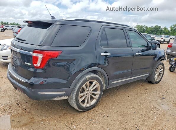 1FM5K7FH5JGC92741 2018 FORD EXPLORER Black Հետևի աջ