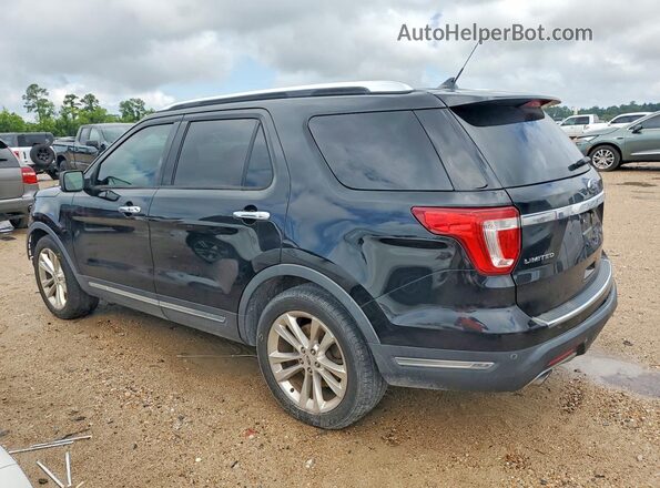 1FM5K7FH5JGC92741 2018 FORD EXPLORER Black Հետևի ձախ