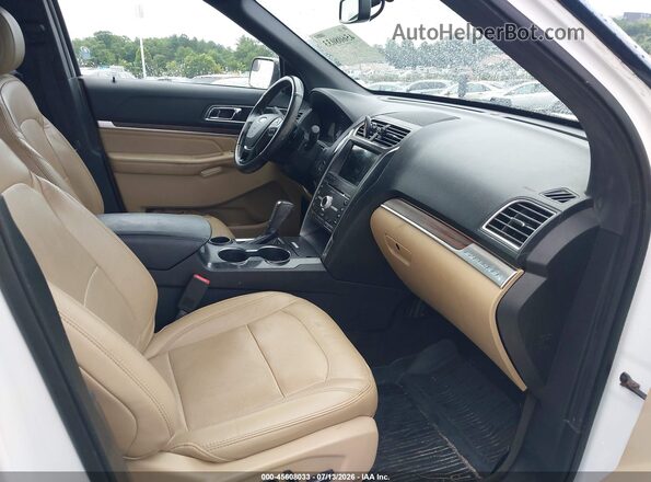 1FM5K7FH6HGD19553 2017 FORD EXPLORER White Вид салону спереду