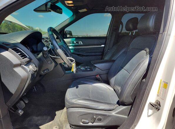 1FM5K7FH7GGC64285 2016 FORD EXPLORER Белый Вид салона спереди