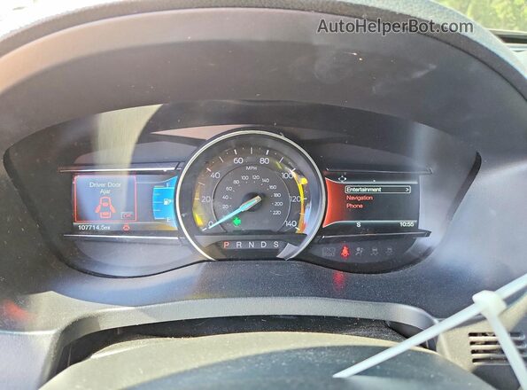 1FM5K7FH7GGC64285 2016 FORD EXPLORER Белый Вид щитка приборов