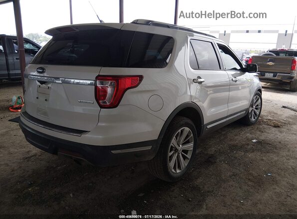 1FM5K7FH7JGC85354 2018 FORD EXPLORER White Tył prawy
