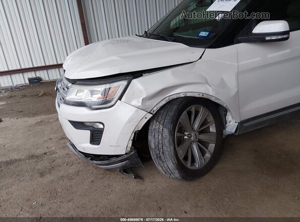 1FM5K7FH7JGC85354 2018 FORD EXPLORER White Widok z przodu