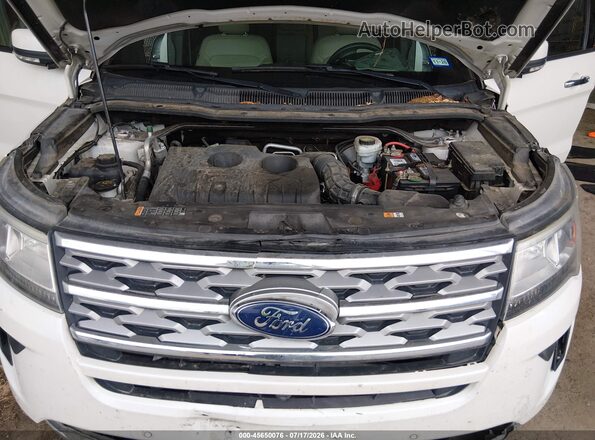 1FM5K7FH7JGC85354 2018 FORD EXPLORER White Widok z tyłu