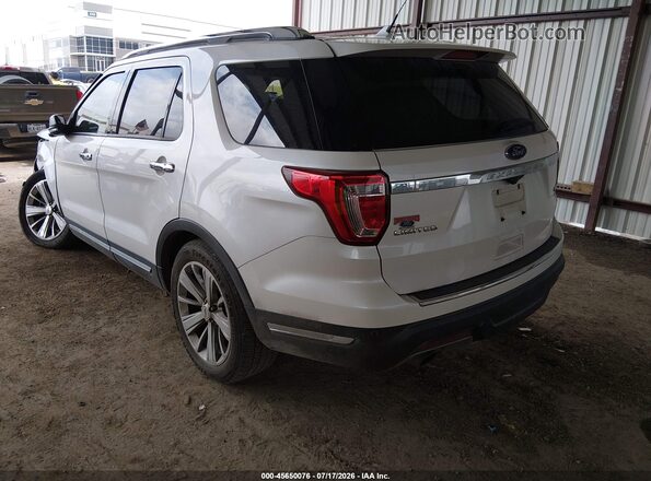 1FM5K7FH7JGC85354 2018 FORD EXPLORER White Tył lewy